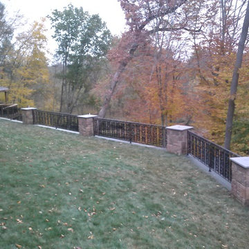 Retaining Wall and Custom Railings