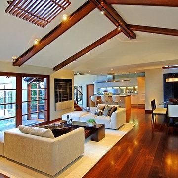 9342 Sierra Mar Hollywood Hills luxury home modern spacious open plan living ro