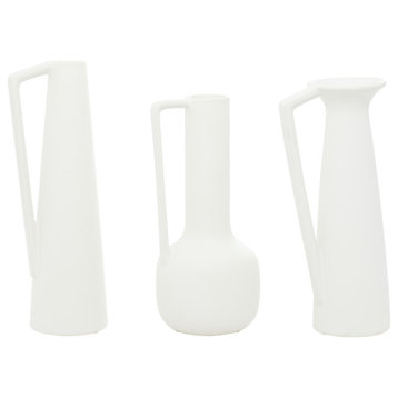 Modern White Ceramic Vase Set 29740