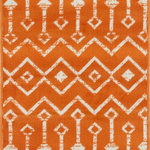 Unique Loom - Unique Loom Beige/Ivory  Moroccan Trellis Area Rug, Orange/Ivory, 2'2x3'0 - With pleasant geometric patterns based on traditional Moroccan designs, the Moroccan Trellis collection is a great complement to any modern or contemporary decor. The variety of colors makes it easy to match this rug with your space. Meanwhile, the easy-to-clean and stain resistant construction ensures it will look great for years to come.