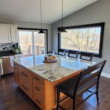 Window, island, and hardwood