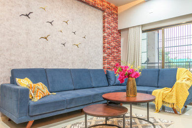 Living room - modern living room idea in Other