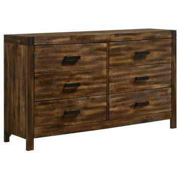 Picket House Furnishings Wren 6-Drawer Dresser In Chestnut WN100DR