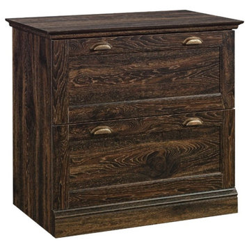 Pemberly Row Engineered Wood Lateral File Cabinet in Iron Oak Finish