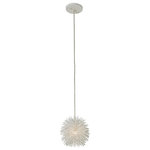 Varaluz Lighting - Varaluz Lighting 169M01SWH Urchin 1 Light Mini Pendant - Sea urchins are simple, geometric-shaped creatures with telltale barbs that inhabit all oceans. They are also creatures that inspire poetic words and light fixtures alike.Cord Length: 120Canopy Diameter: 5* Number of Bulbs: *Wattage: 50W* BulbType: G9 Halogen* Bulb Included: Yes