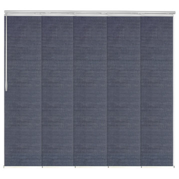 Azure 5-Panel Track Extendable Vertical Blinds 58-110"W