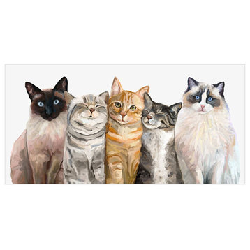 "Feline Friends - Cat Bunch" Canvas Wall Art by Cathy Walters