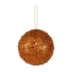 Colored Glass Sphere Ornaments - Modern - Christmas Ornaments - by West Elm