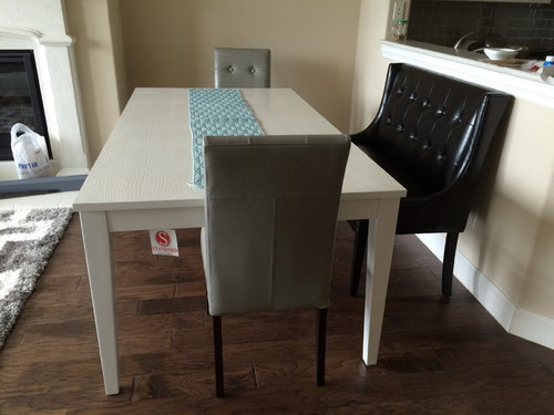 Banquette Settee Arms With Dining Table Dilemma