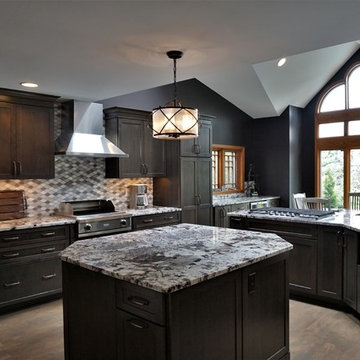 Dark, Dramatic Kitchen