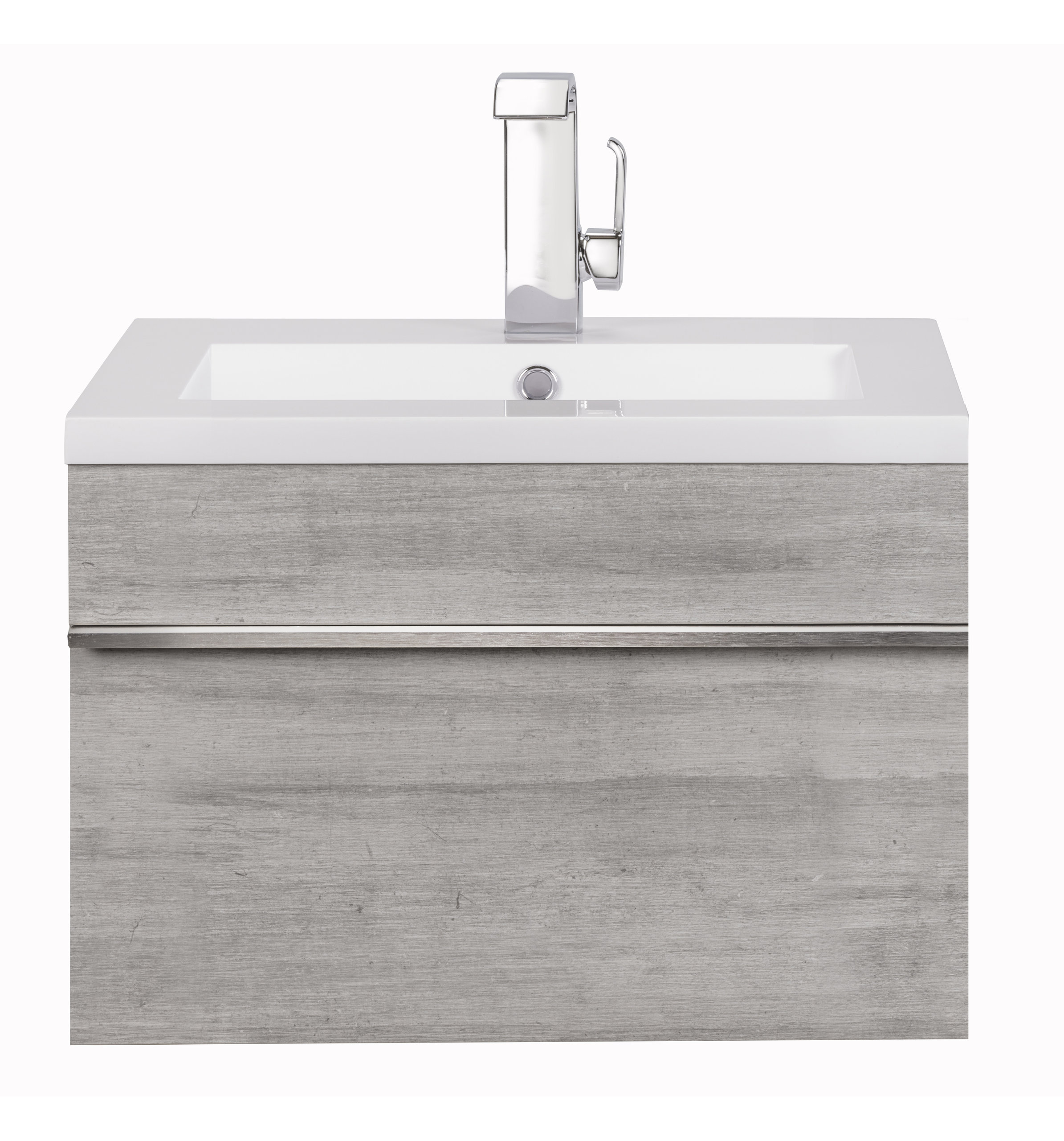 Trough Collection 24" Wall Mount Modern Bathroom Vanity
