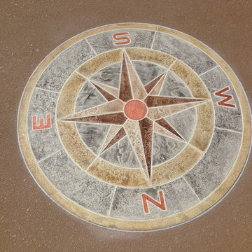 Stamped Compass Rose