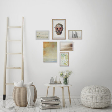 A Hint of Bronze Hexaptych