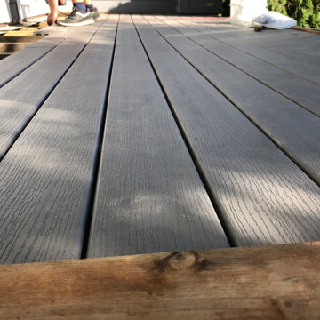 New Composite Deck and Aggregate Stair Stringer Rebuild + Paint
