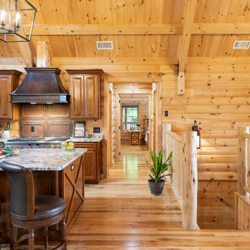 Lake Living Modified Alpine Log Home