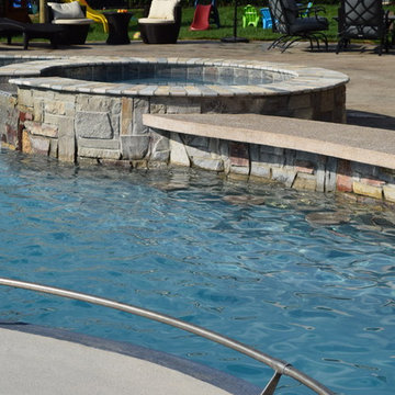 Backyard Boating Gunite Pool with ecoFinish KON