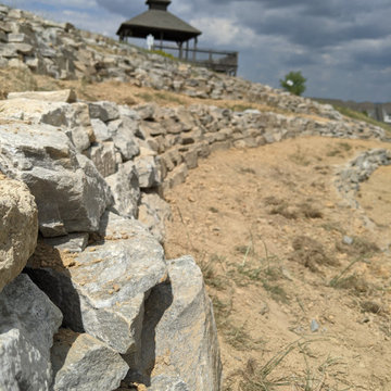 Drystack Terracing an Amphitheatre (Of Sorts)