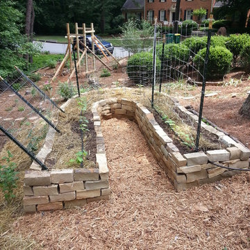 Rock Raised Veggie Garden Bed
