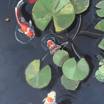 Koi fish floor