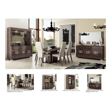 Prestige Dining Set | Walnut (Table and 6 Chairs)