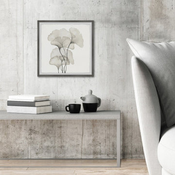 "Ginkgo Biloba Leaves" Framed Painting Print