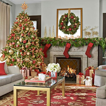 Classic Christmas Living Room