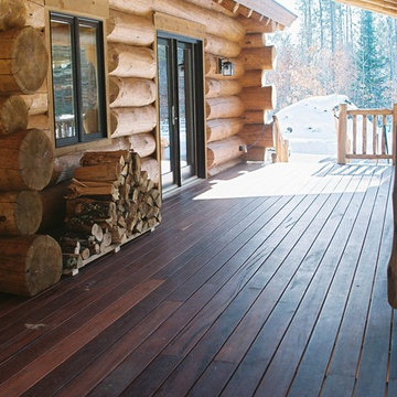 Log Style Cabin and Deck