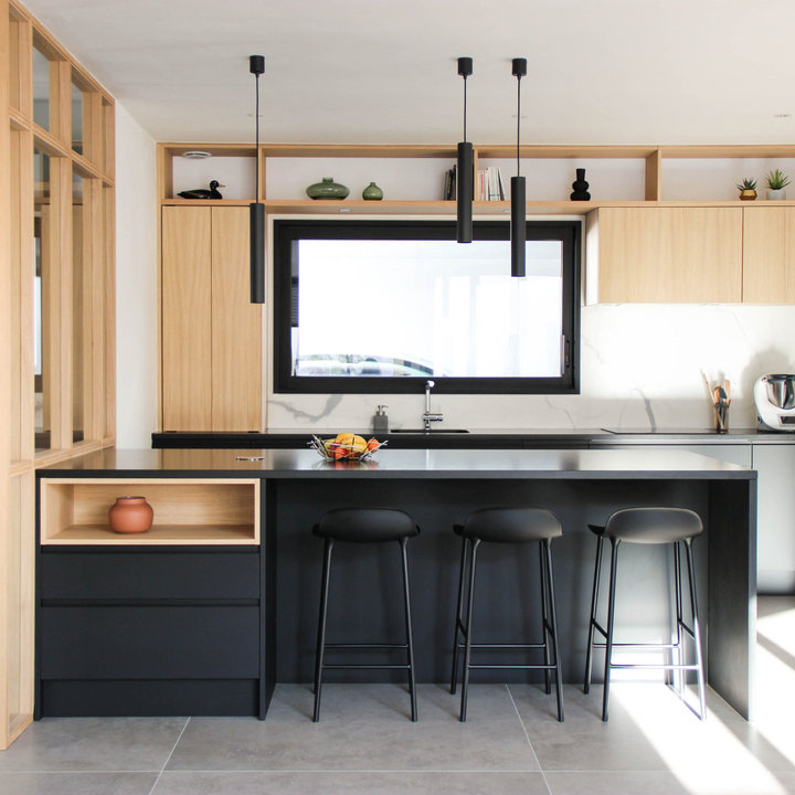 Photos d'aménagement et idées déco de cuisines ouvertes