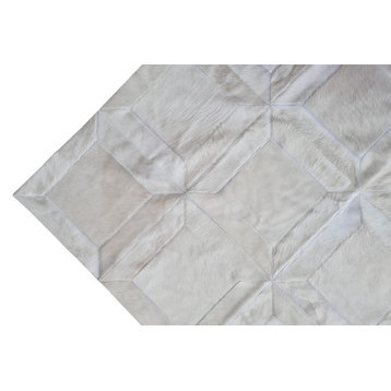 CUBE White Cowhide Rug, 12x16ft