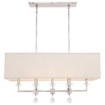 Paxton 8 Light Chandelier, Polished Nickel (PN)
