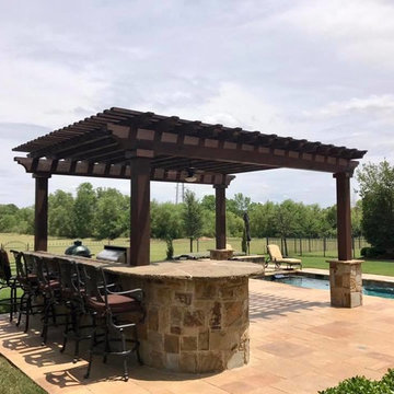 Beautiful Southlake Exterior & Pergola