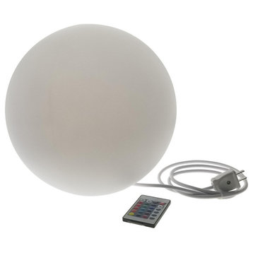 Modern Home Deluxe LED Glowing Sphere w/Infrared Remote Control - Direct Wired
