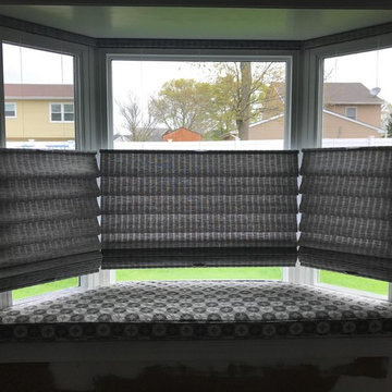 Vignette Top/Bottom LiteRise; Cordless and Savannah Ombre Custom Fabric Cushion