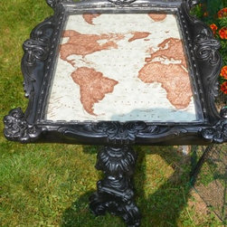 Black Victorian style side table - Side Tables And End Tables