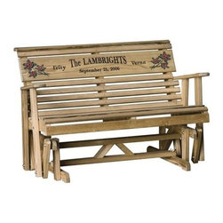 Rollback Personalized Treated Patio Glider - Outdoor Gliders