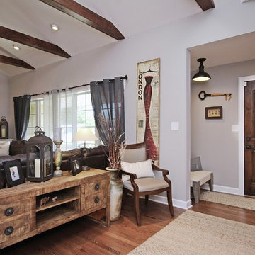 Opened Rustic Foyer in Chicago Northwest Suburbs