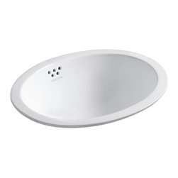 Michael S Smith Undercounter Basin with Overflow, Glazed - Bathroom Sinks