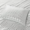 Intelligent Design Metallic Dot Printed Sheet Set, Grey/Silver