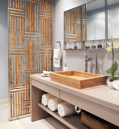 Asian Bathroom by Luminexa Surfacing