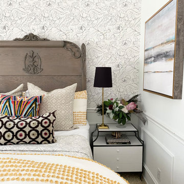 Paper Simply Wallpaper Guest Room