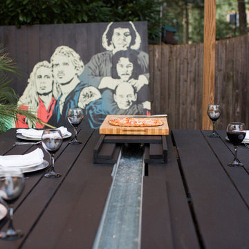 A modern backyard in Culpeper VA