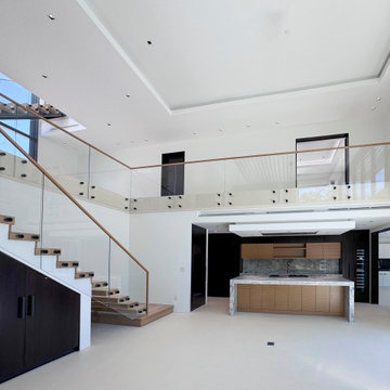 Project #126 | Contemporary Staircases with Integrated LEDs & Glass Railing
