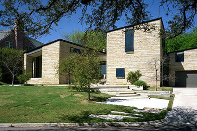 Contemporary exterior home idea in Austin