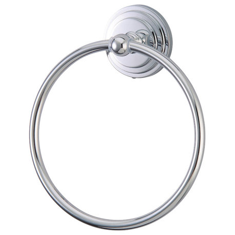 Kingston Brass Towel Ring, Polished Chrome