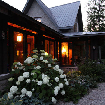 Post and Beam Porch with "Floating" Windows