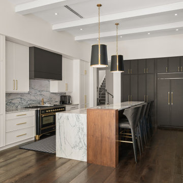 Black & White Winter Park Transitional Kitchen