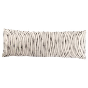 Jaipur Living Linnean Stripe White/Gray Polyester Throw Pillow 14X40"