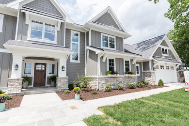 Inspiration for a coastal home design remodel in Grand Rapids