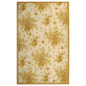 Safavieh Chelsea Collection HK250 Rug, Ivory/Gold, 2'9"x4'9"