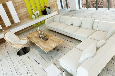 Inspiration for a modern living room remodel in Orlando